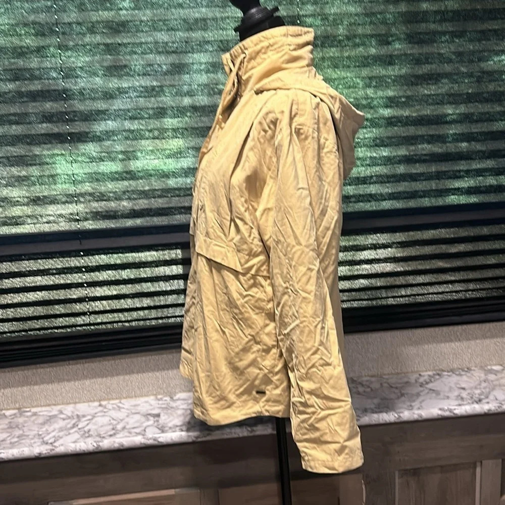 O’Neill Women’s Mustard Yellow Voyage Hooded Utility Zip Front Jacket Large - Picture 5 of 12